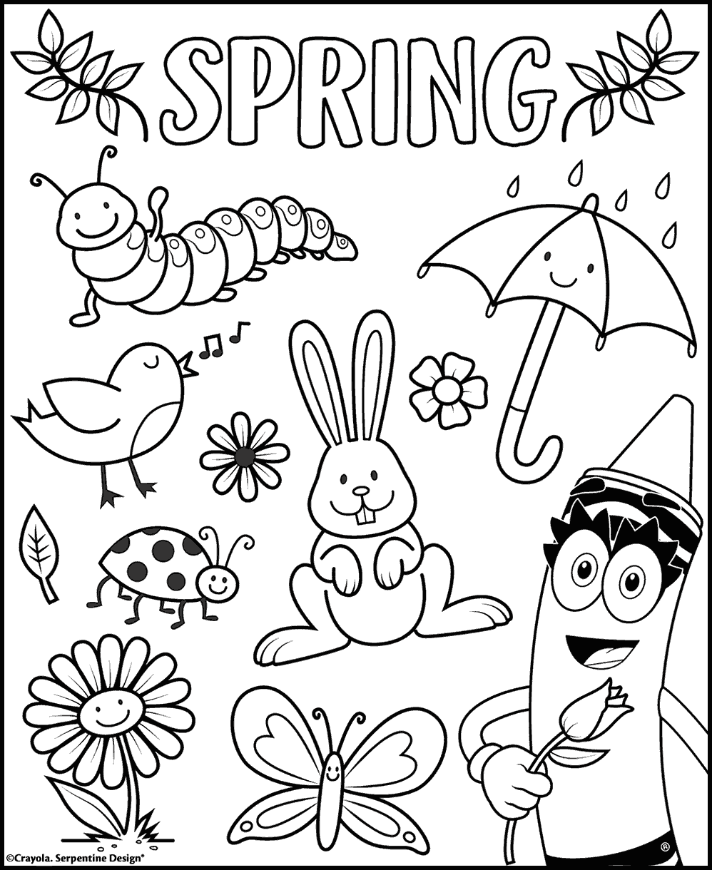 Free Printable Spring Colouring Pages Sheets Free Printable Spring Colouring Pages Sheets