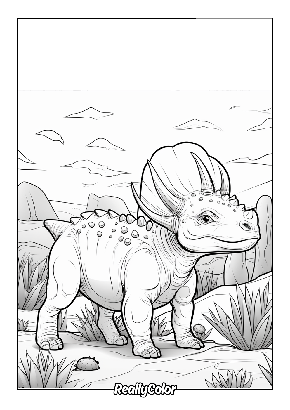 dinosaur coloring pages triceratops dinosaur coloring pages triceratops
