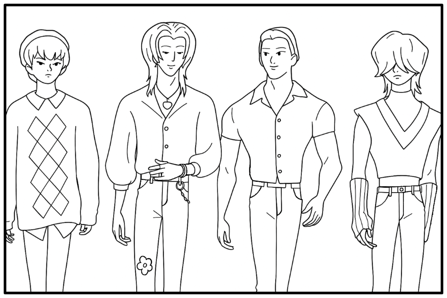saja boys coloring pages free saja boys coloring pages free