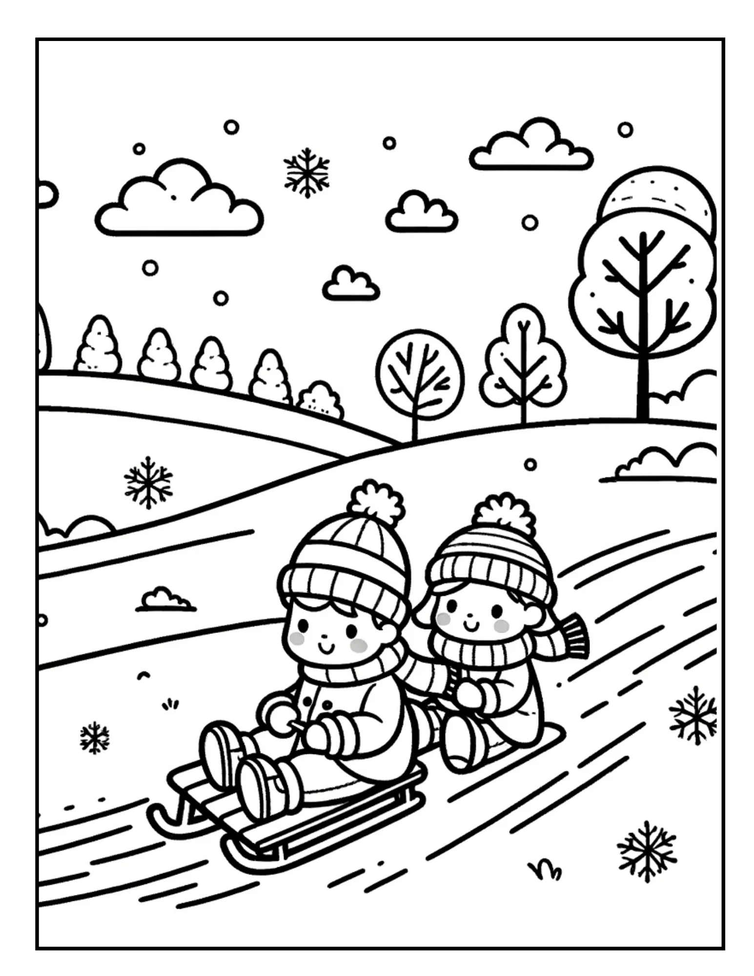 free winter coloring pages printable free winter coloring pages printable