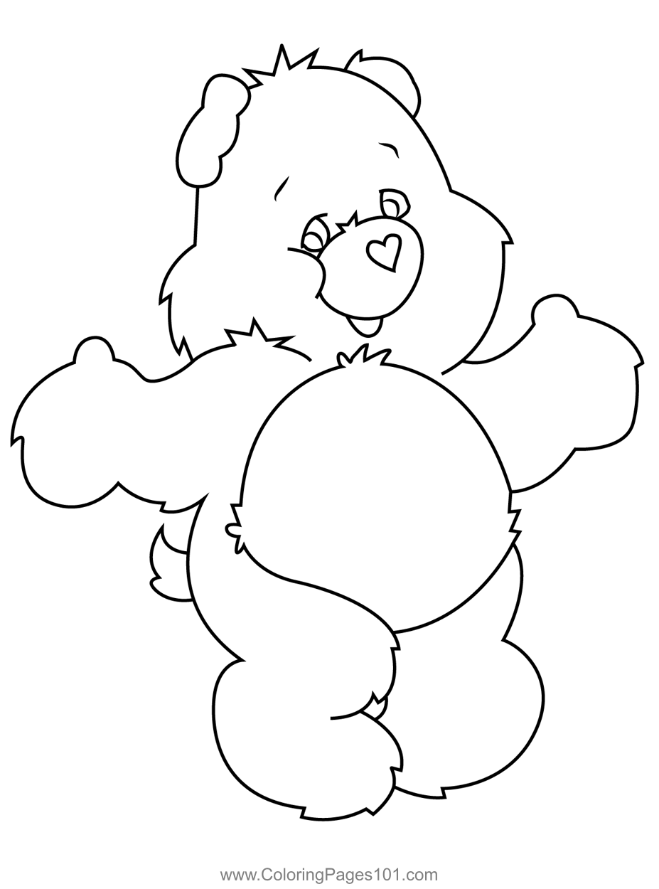 Friend Bear Coloring Page For Kids Free Care Bears Printable Coloring Pages Online For Kids ColoringPages101 Coloring Pages For Kids Friend Bear Coloring Page For Kids Free Care Bears Printable Coloring Pages Online For Kids ColoringPages101 Coloring Pages For Kids