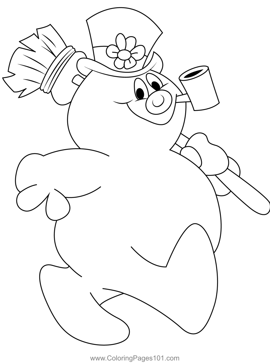 frosty snowman coloring pages frosty snowman coloring pages