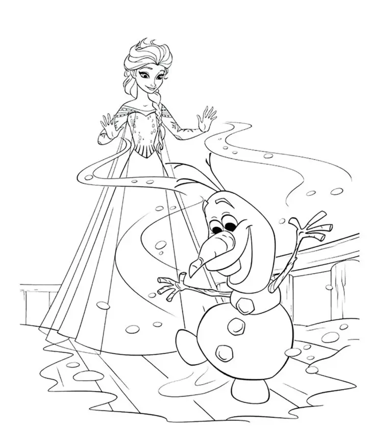 Frozen Free To Color For Children Frozen Coloring Pages