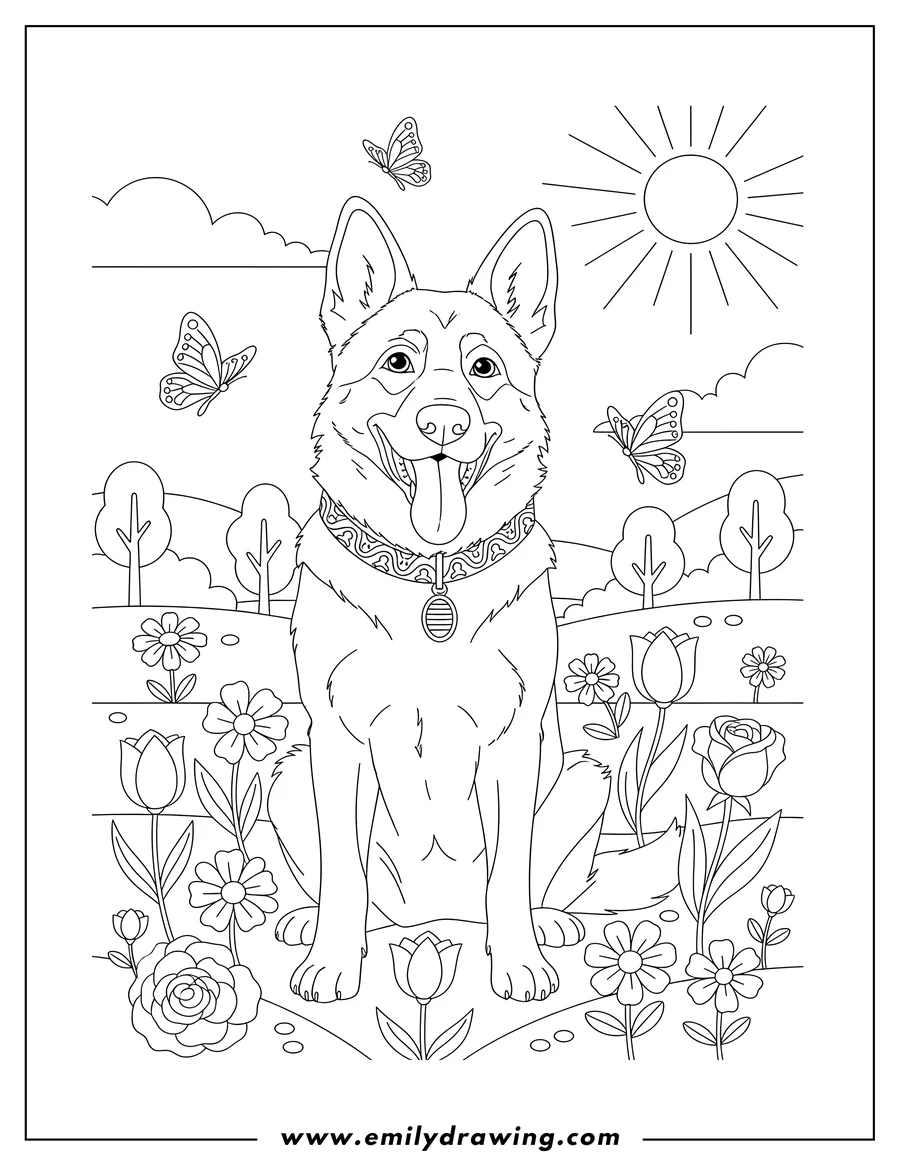 german shepherd coloring pages german shepherd coloring pages
