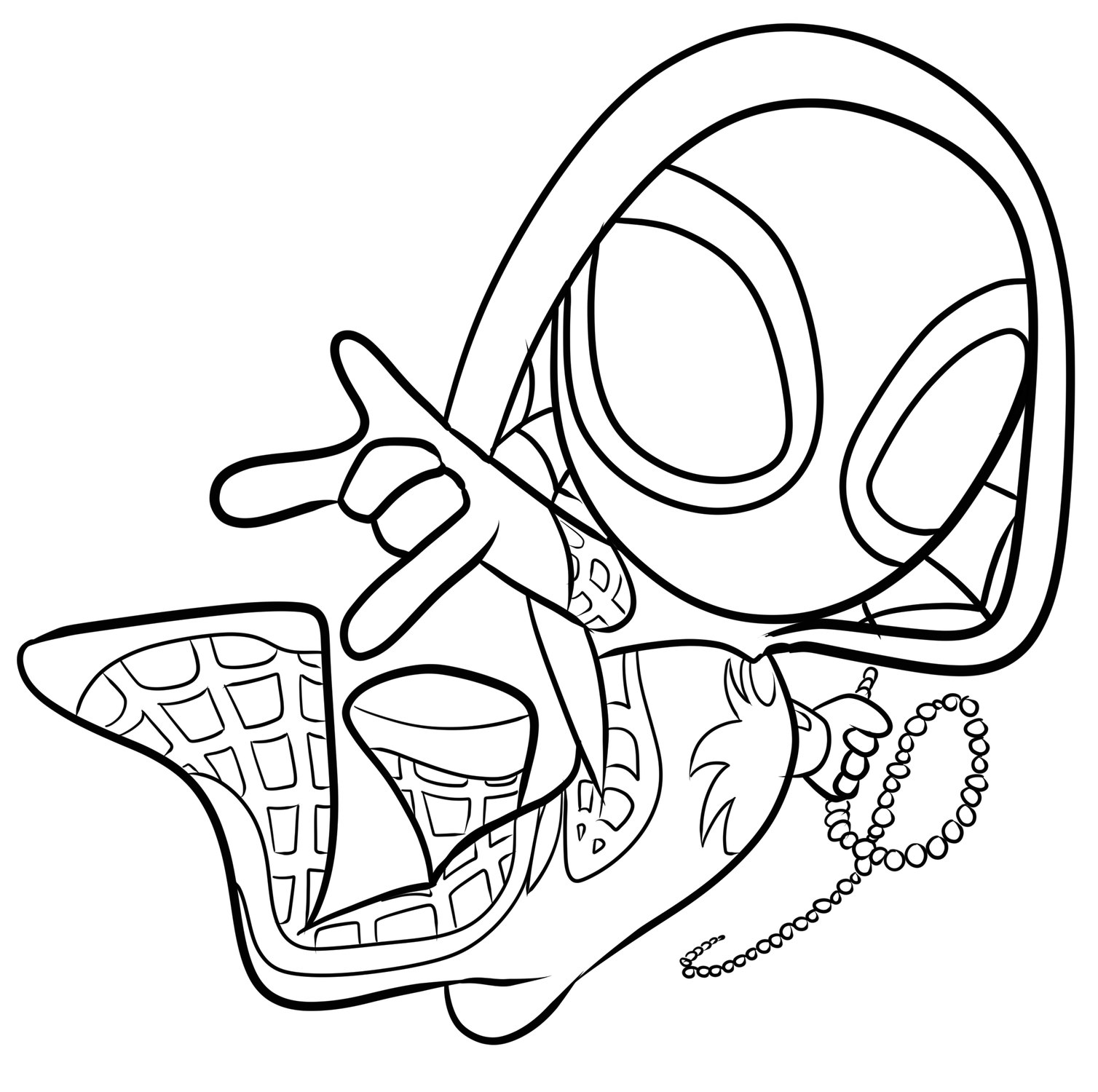 Ghost Spider Coloring Pages Ghost Spider Coloring Pages