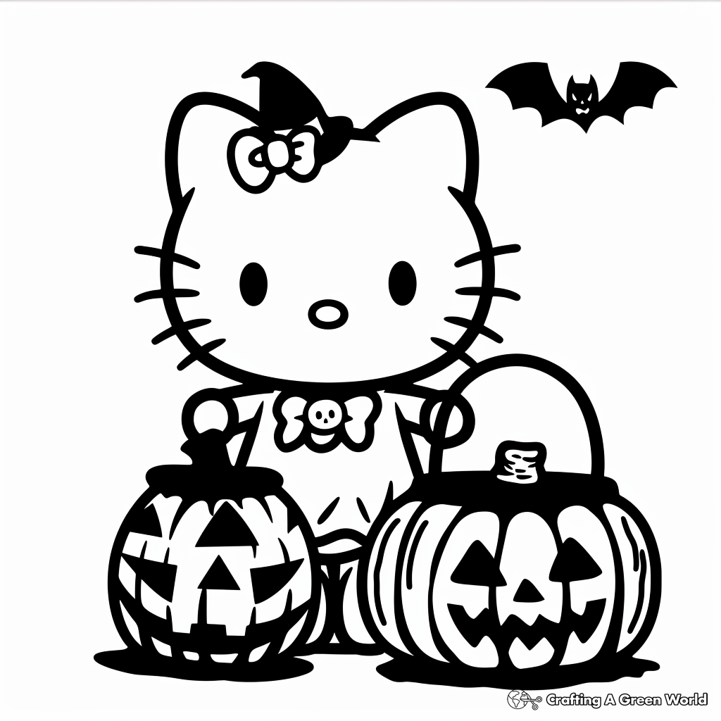 halloween coloring pages hello kitty halloween coloring pages hello kitty