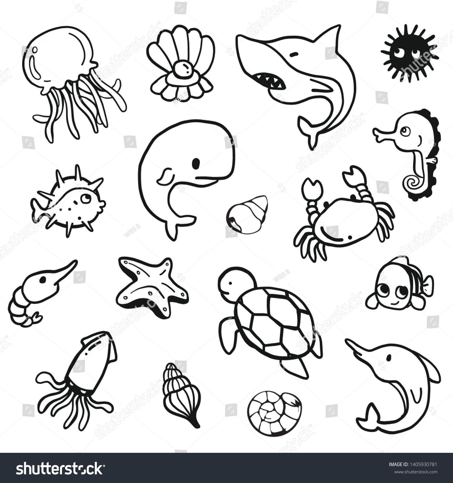 Hand Drawing Styles Aquatic Animals Ocean Stock Vector Royalty Free 1405930781 Shutterstock Hand Drawing Styles Aquatic Animals Ocean Stock Vector Royalty Free 1405930781 Shutterstock