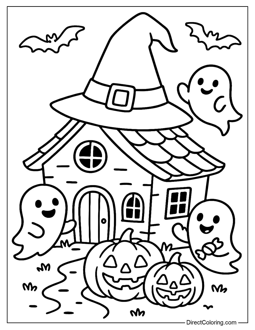 haunted house colouring sheet haunted house colouring sheet