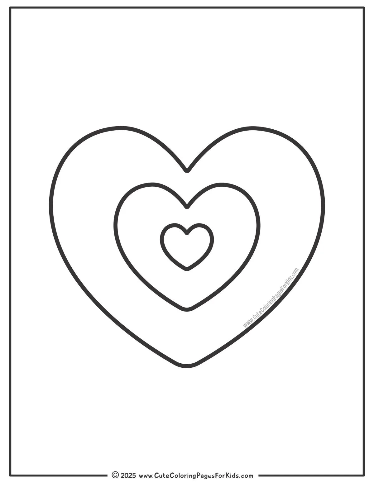 Heart Coloring Pages Cute Coloring Pages For Kids Heart Coloring Pages Cute Coloring Pages For Kids