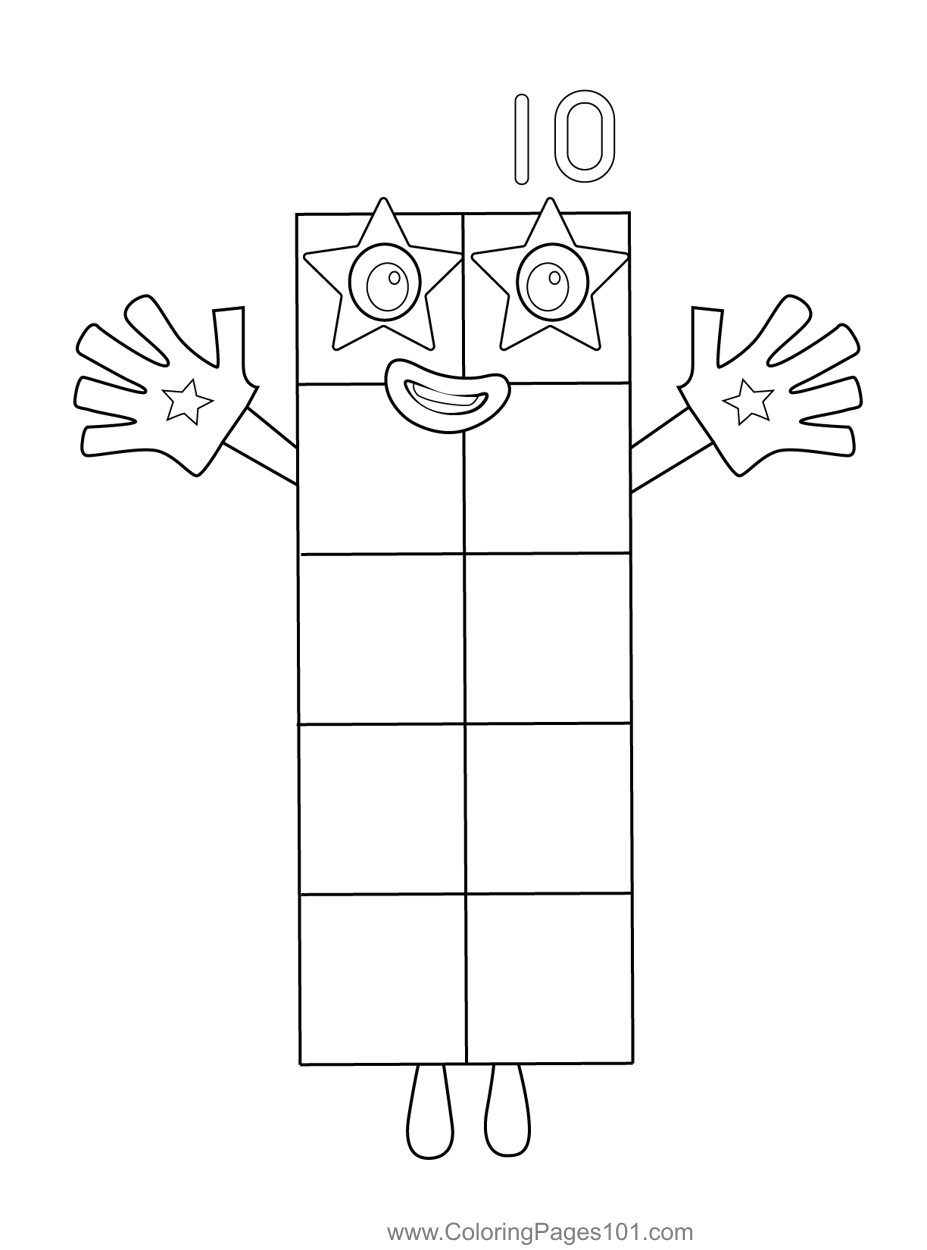 number blocks coloring page number blocks coloring page