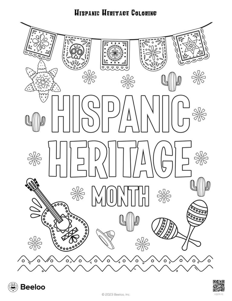 Hispanic Heritage Coloring Beeloo Printable Crafts And Activities For Kids