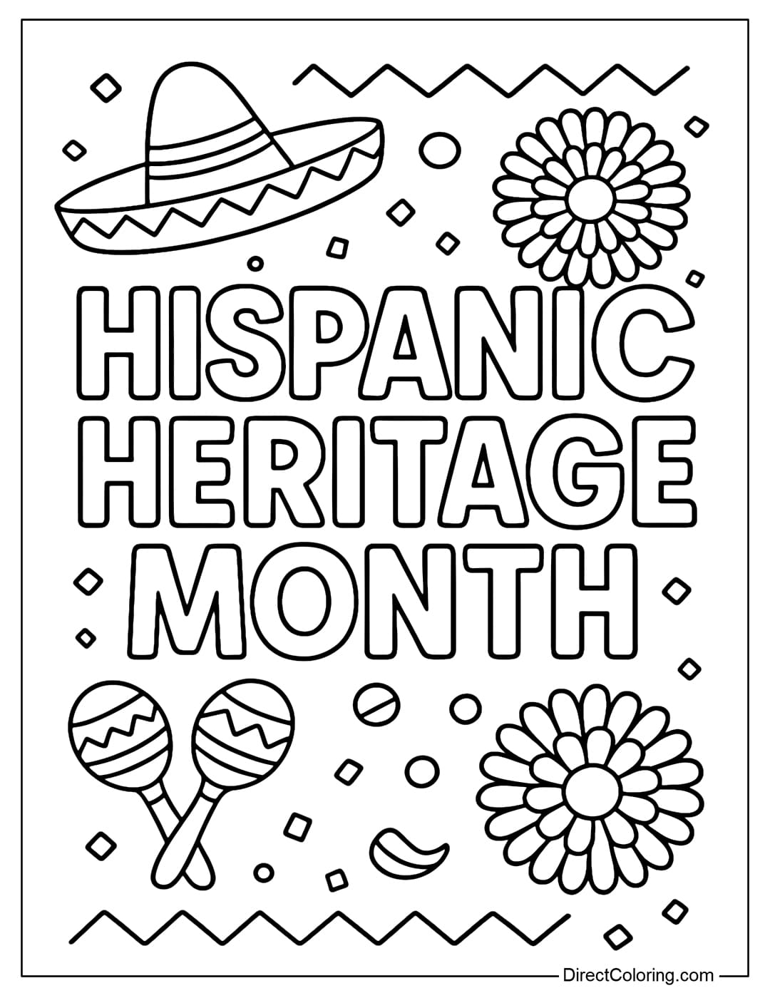 Hispanic Heritage Coloring Pages Free PDF To Download And Print Hispanic Heritage Coloring Pages Free PDF To Download And Print