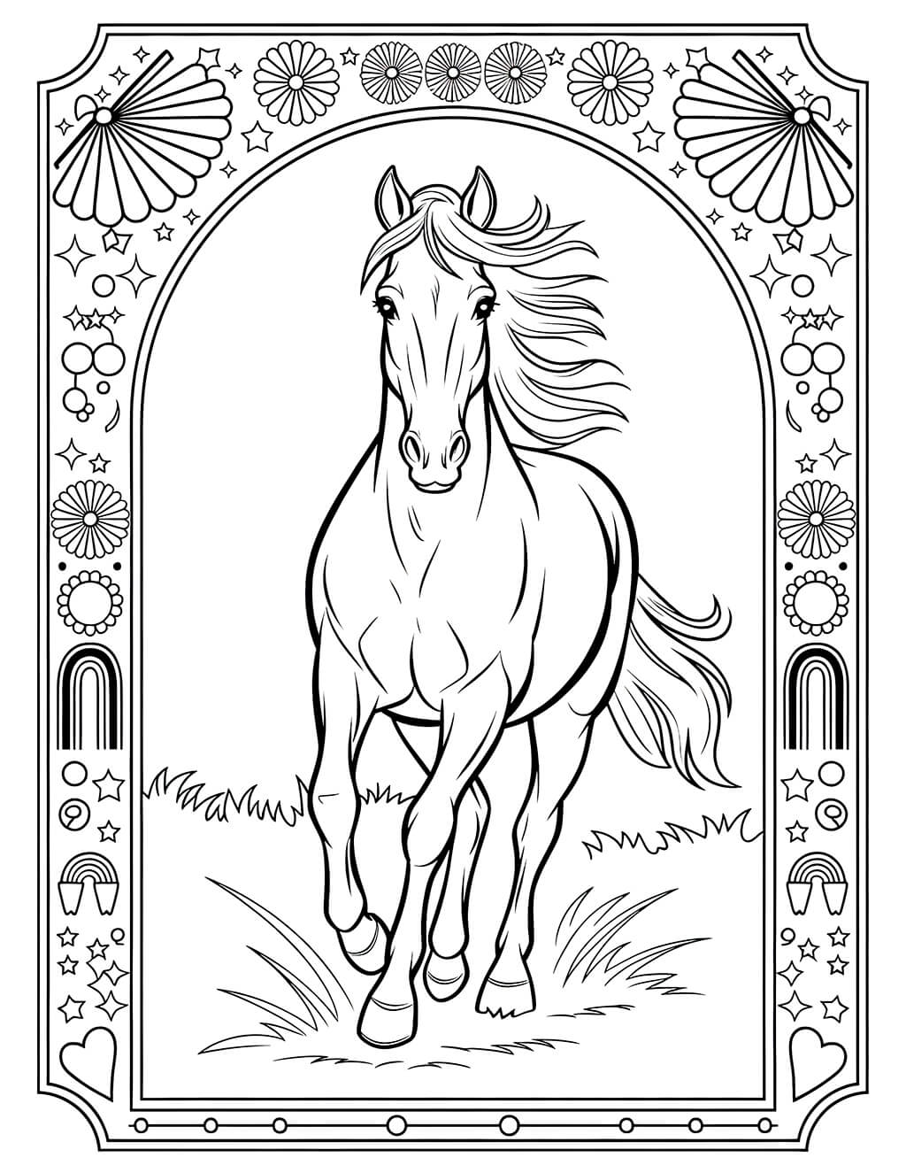 Horse Coloring Pages Printable 40 Designs PDF Download Horse Coloring Pages Printable 40 Designs PDF Download