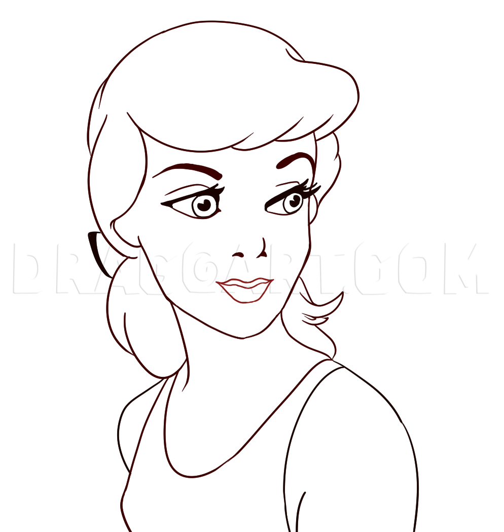 How To Draw A Disney Princess Cinderella Drawing Step By Step By Cocoapebbles DragoArt How To Draw A Disney Princess Cinderella Drawing Step By Step By Cocoapebbles DragoArt