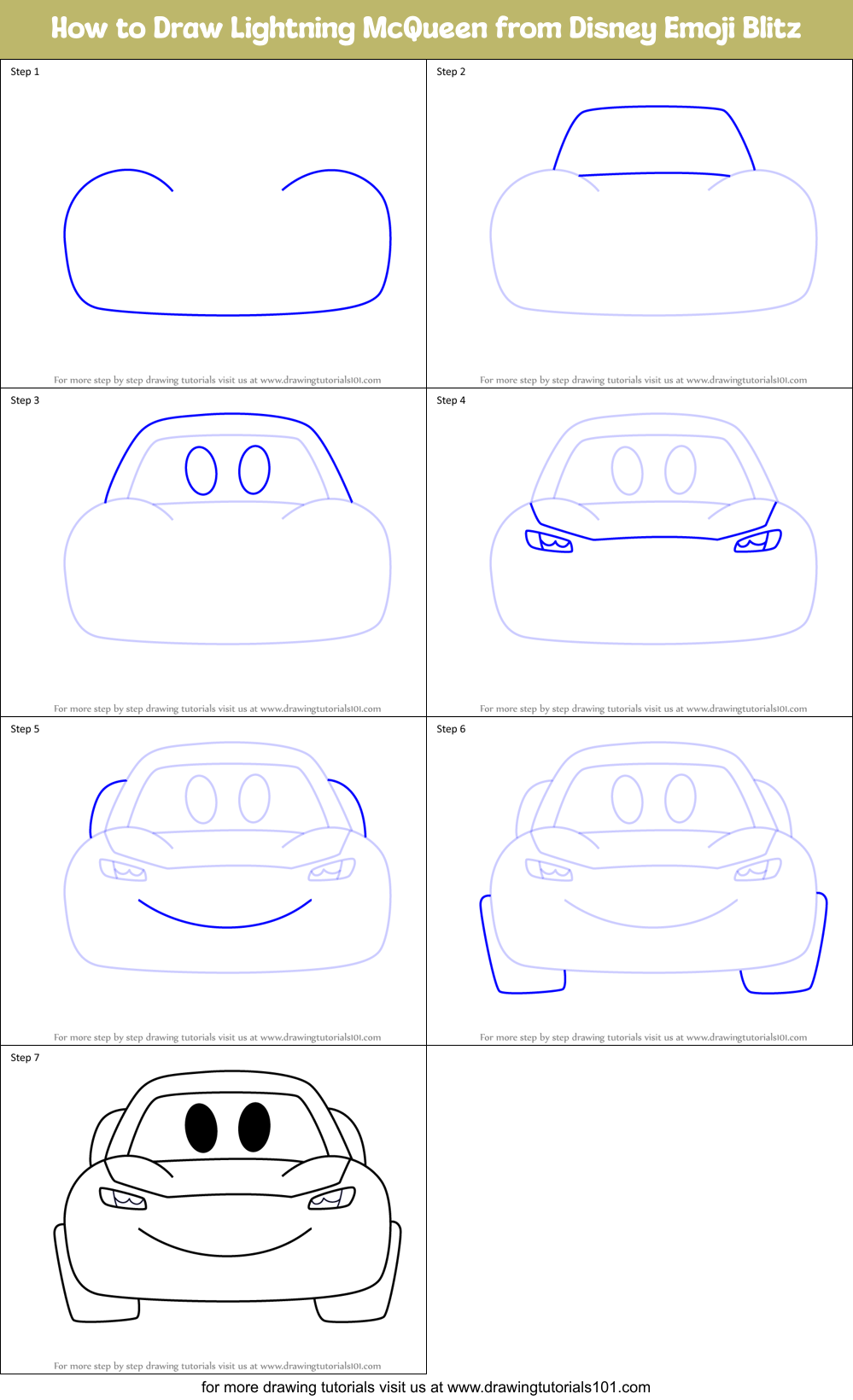 lightning mcqueen drawing easy lightning mcqueen drawing easy