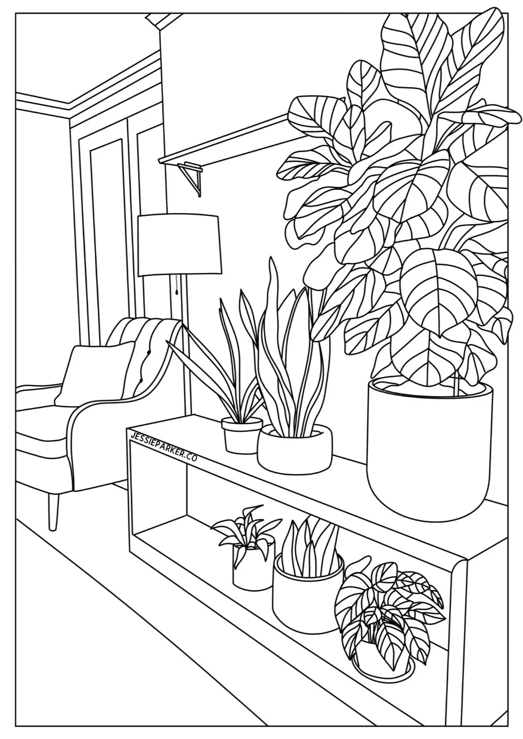 Indoor Plants Colouring Pages Free Printable PDF Jessie Parker Indoor Plants Colouring Pages Free Printable PDF Jessie Parker