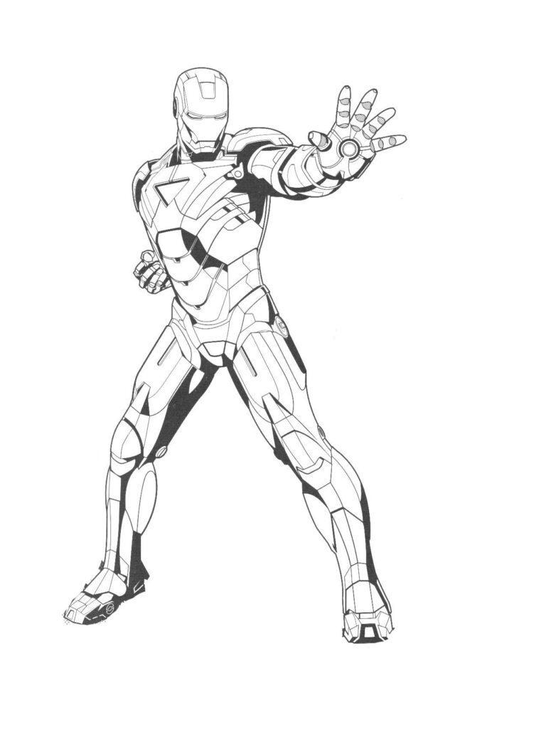 Iron Man Coloring Page To Print For Kids Iron Man Coloring Pages