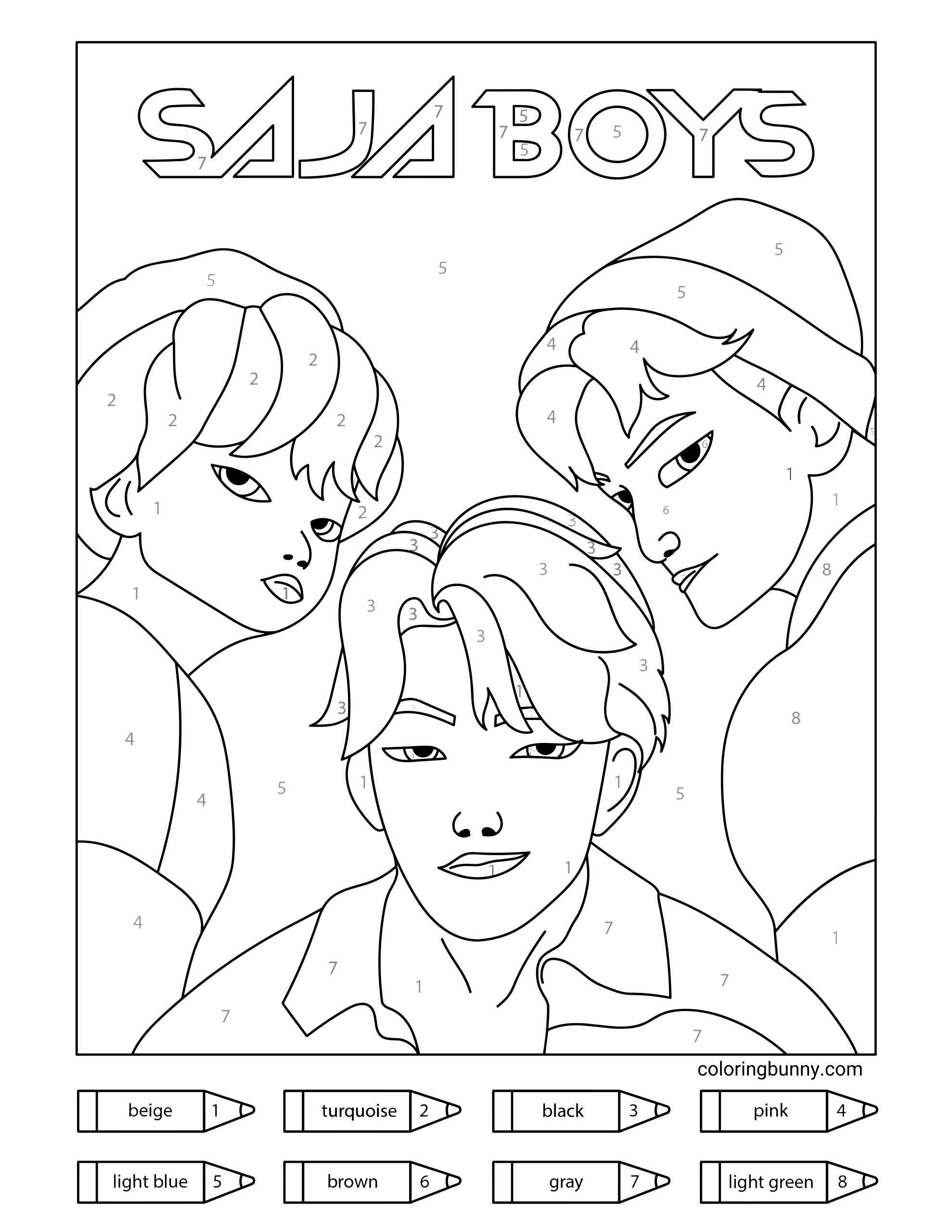 KPop Demon Hunters Coloring Pages 104 Free Printable PDFs KPop Demon Hunters Coloring Pages 104 Free Printable PDFs