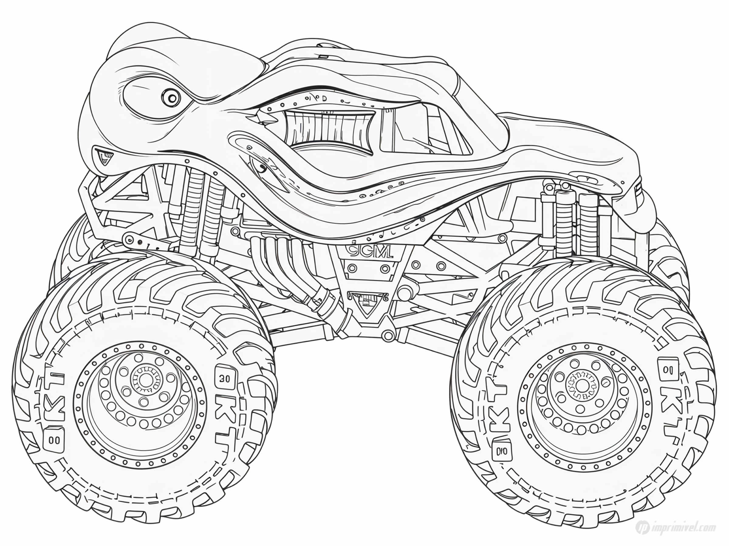 monster truck colouring sheet monster truck colouring sheet