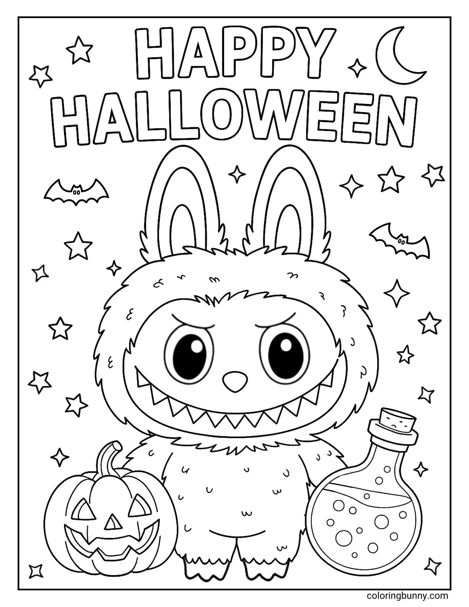Labubu Halloween Coloring Pages 21 Free Printable PDFs Labubu Halloween Coloring Pages 21 Free Printable PDFs