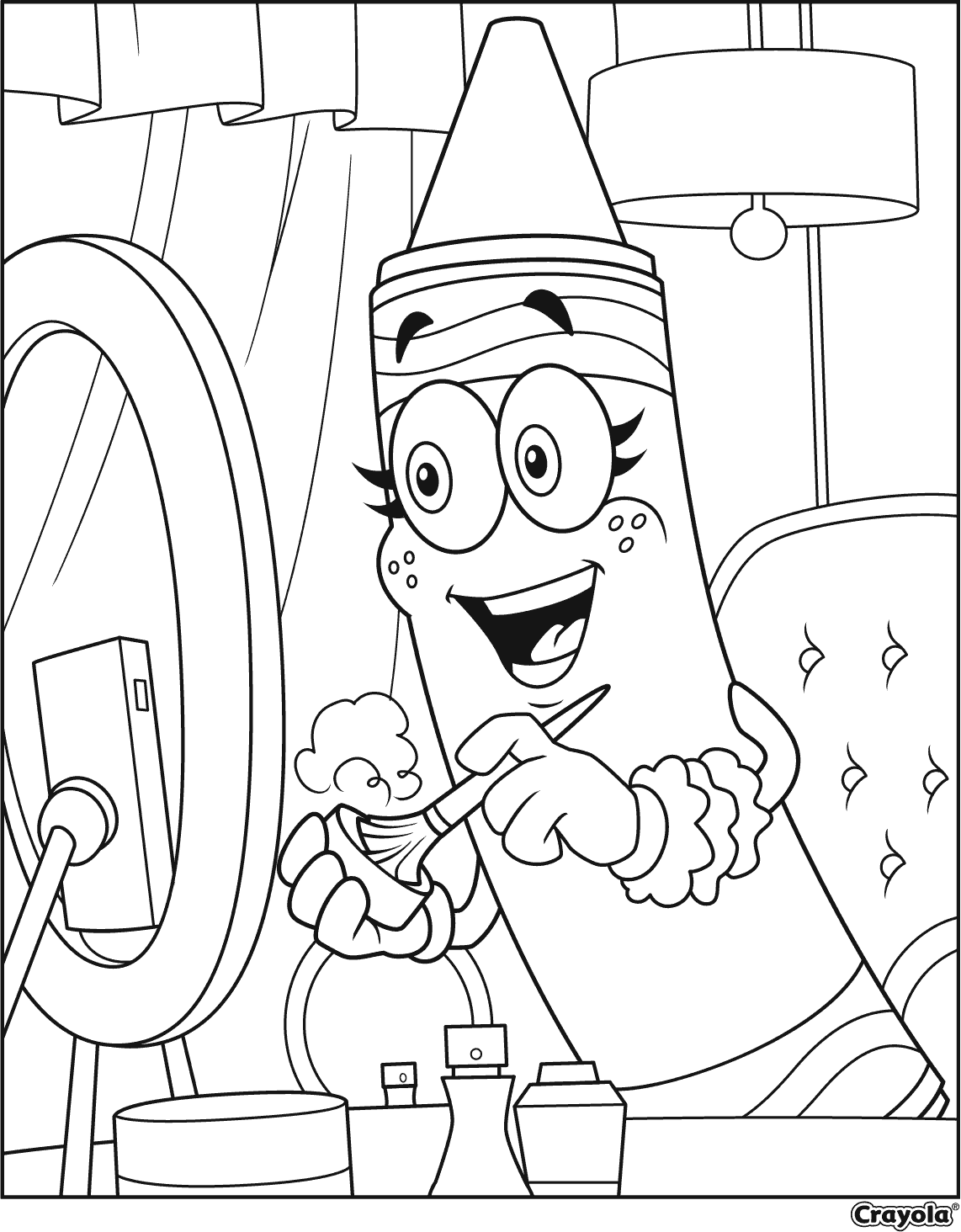 Lemmy s Demonstration Limited Edition Crayola Color Coloring Page Lemmy s Demonstration Limited Edition Crayola Color Coloring Page