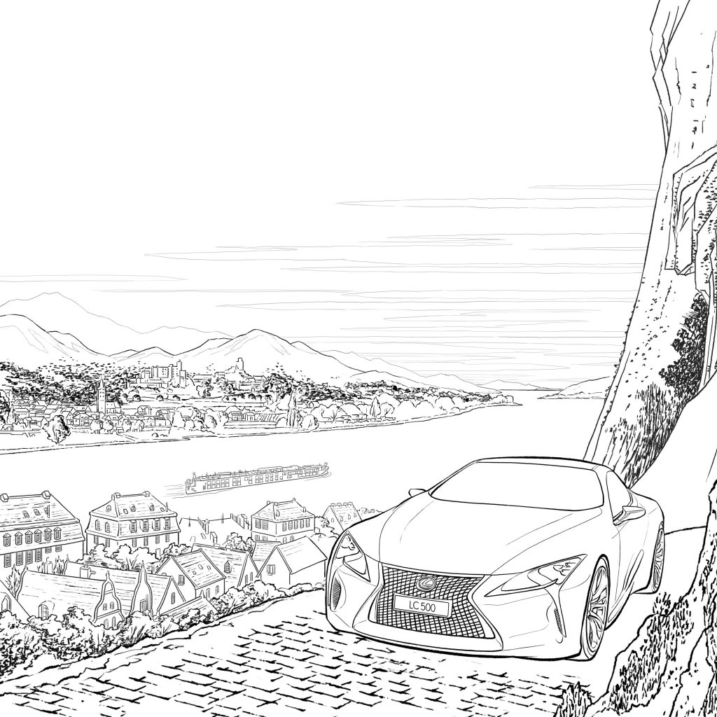 Lexus LC 500 Colouring Templates Released Lexus Media Site