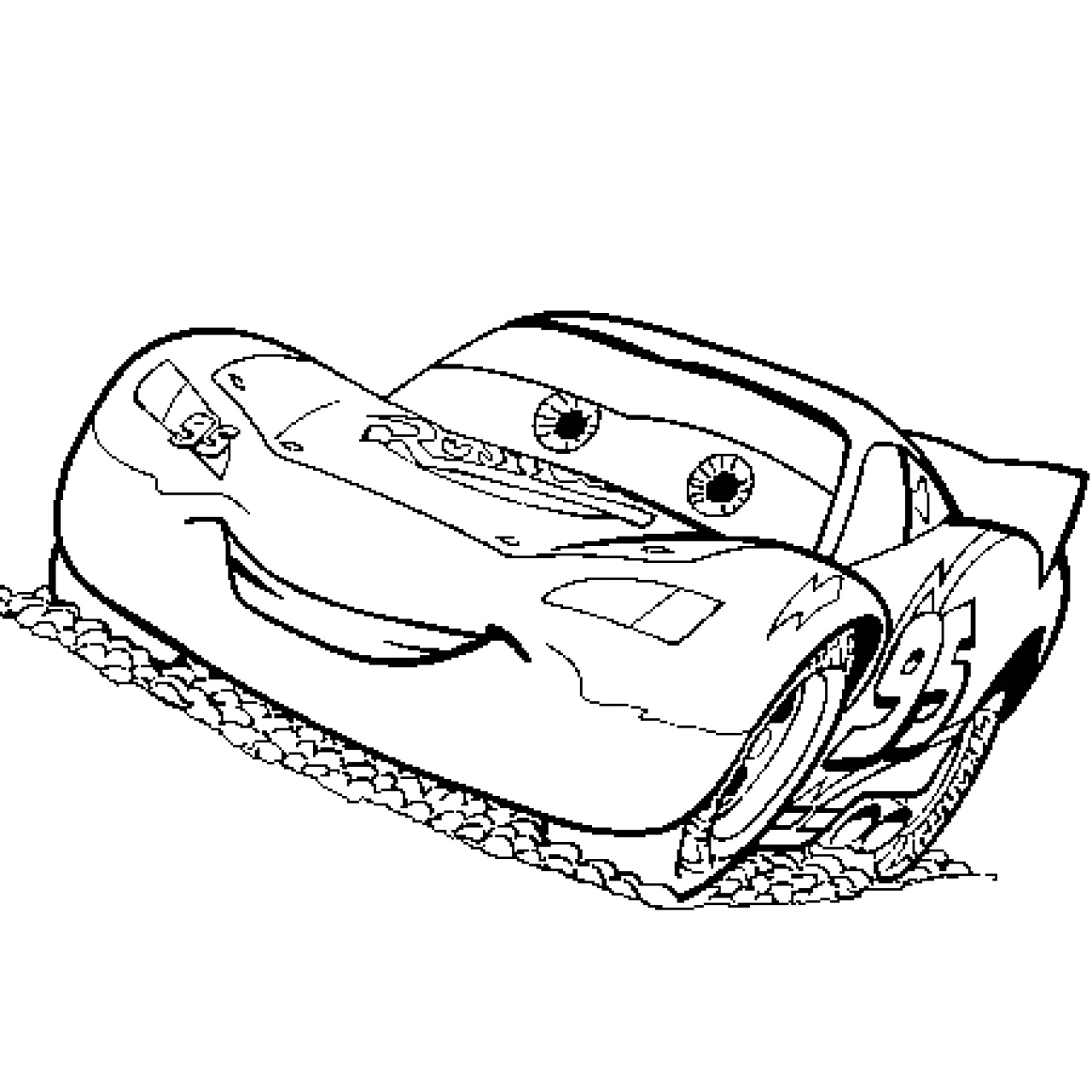 Lightning McQueen To Color Cars Coloring Pages For Kids Lightning McQueen To Color Cars Coloring Pages For Kids