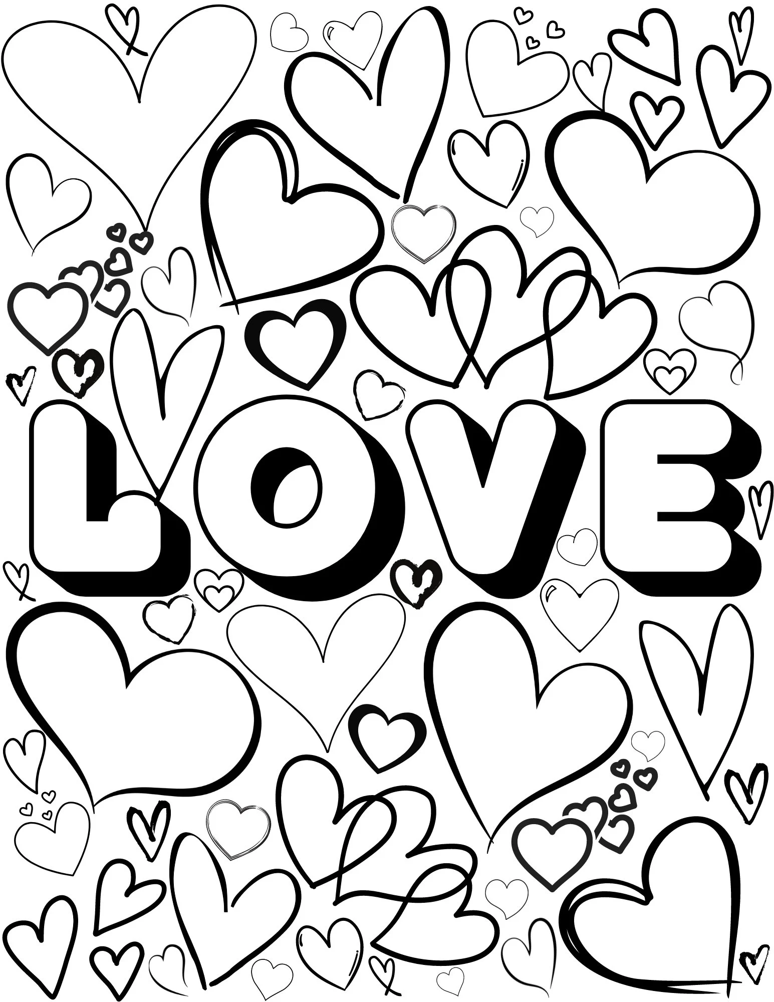 Love Coloring Page Digital Download Printable Heart Adult Fun Relaxing Art Etsy Love Coloring Page Digital Download Printable Heart Adult Fun Relaxing Art Etsy