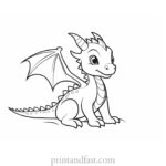 Love To Share This Cute Baby Dragon Coloring Page Free And Printable R drawing