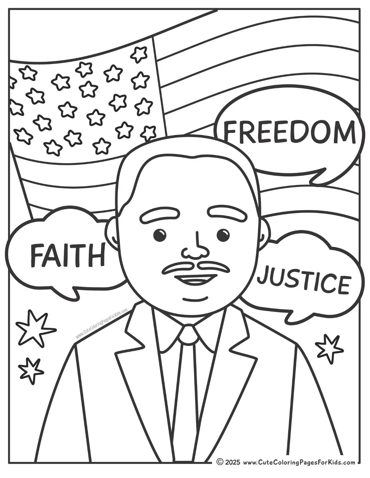 Martin Luther King Coloring Pages Free Printable Cute Coloring Pages For Kids Martin Luther King Coloring Pages Free Printable Cute Coloring Pages For Kids