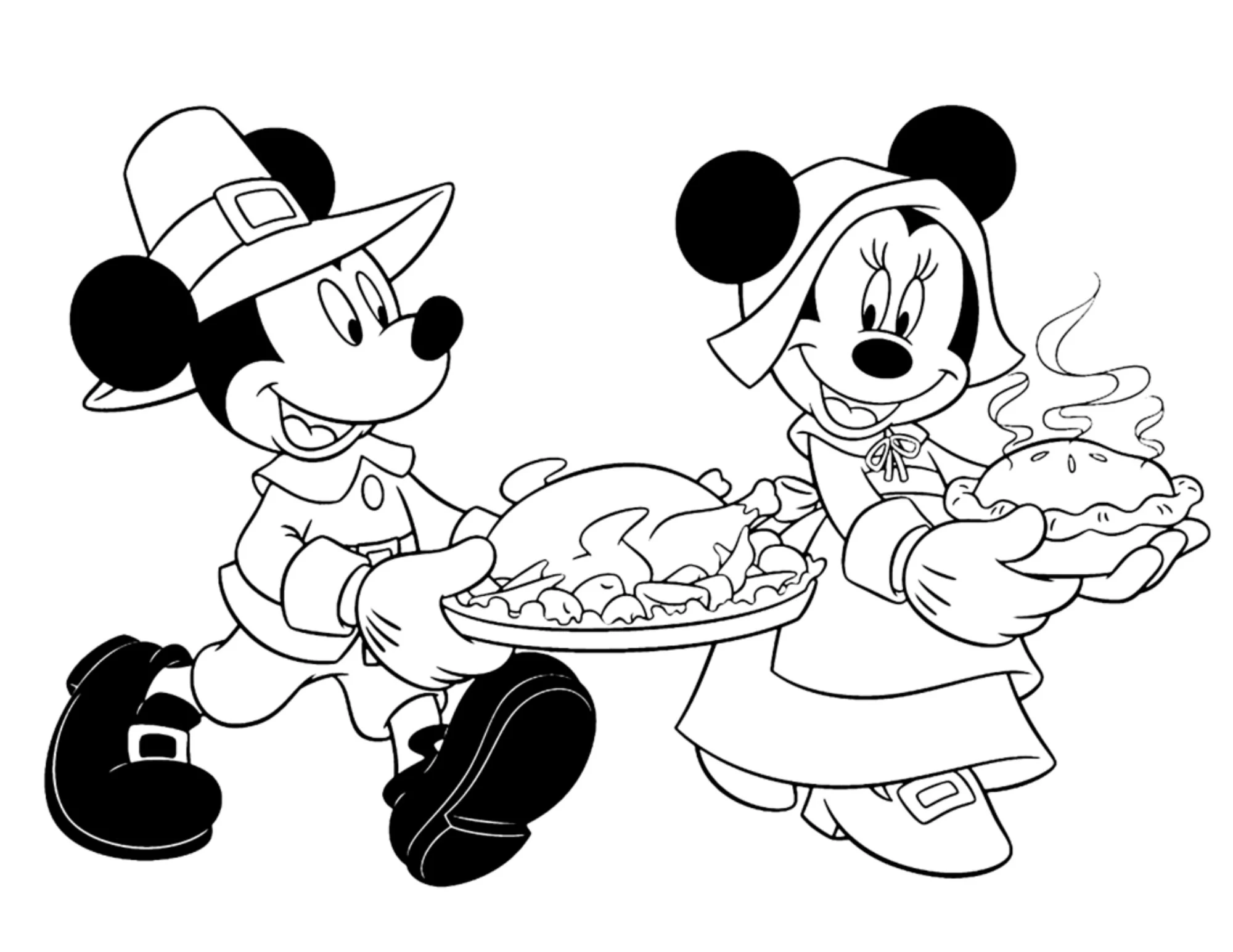 Mickey Mouse Thanksgiving Coloring Pages Printable Activity PDF Etsy Mickey Mouse Thanksgiving Coloring Pages Printable Activity PDF Etsy