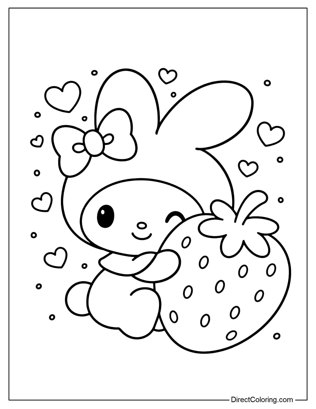 My Melody Coloring Pages Free PDF To Download And Print My Melody Coloring Pages Free PDF To Download And Print