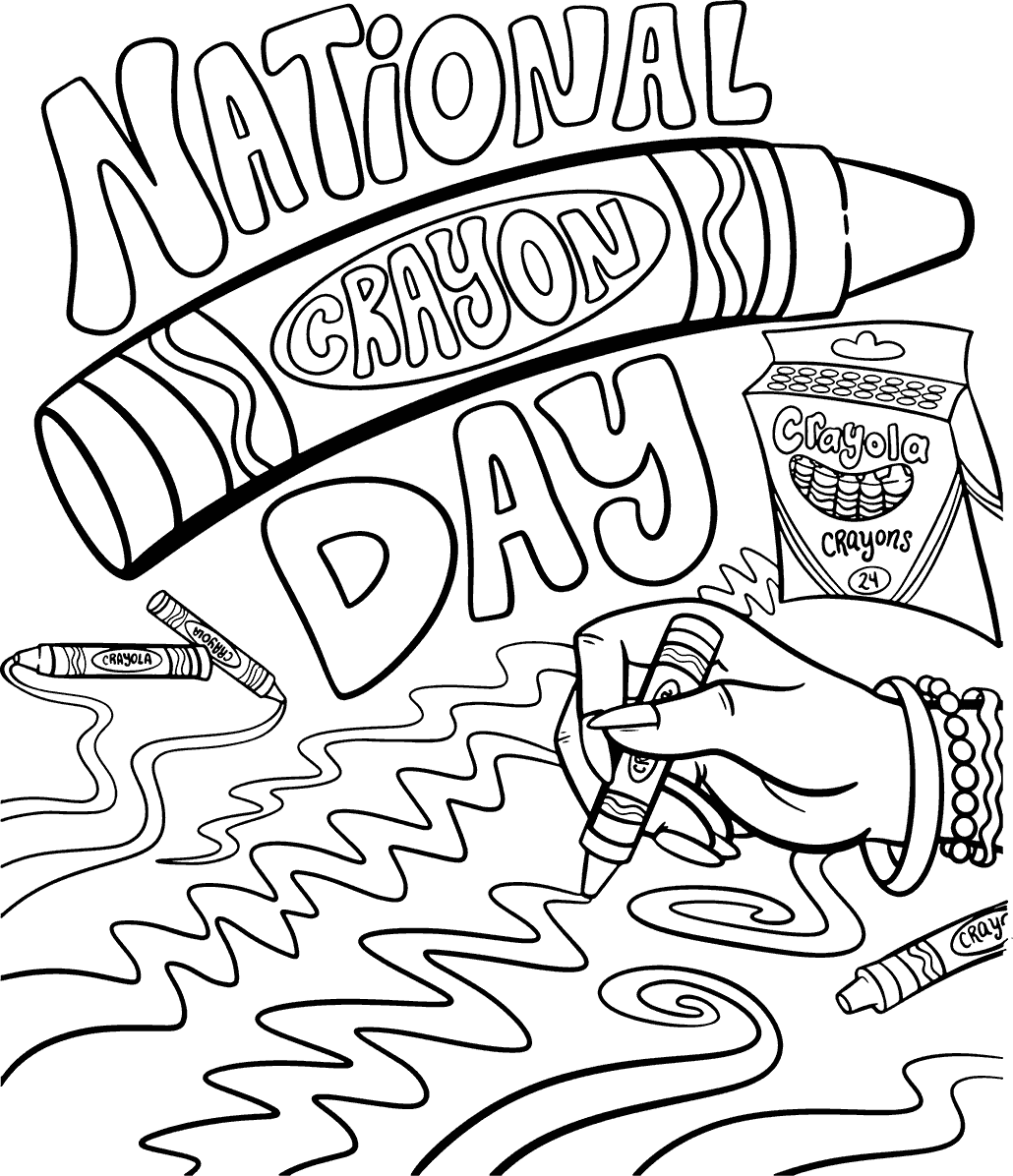 printable crayola crayon coloring pages printable crayola crayon coloring pages