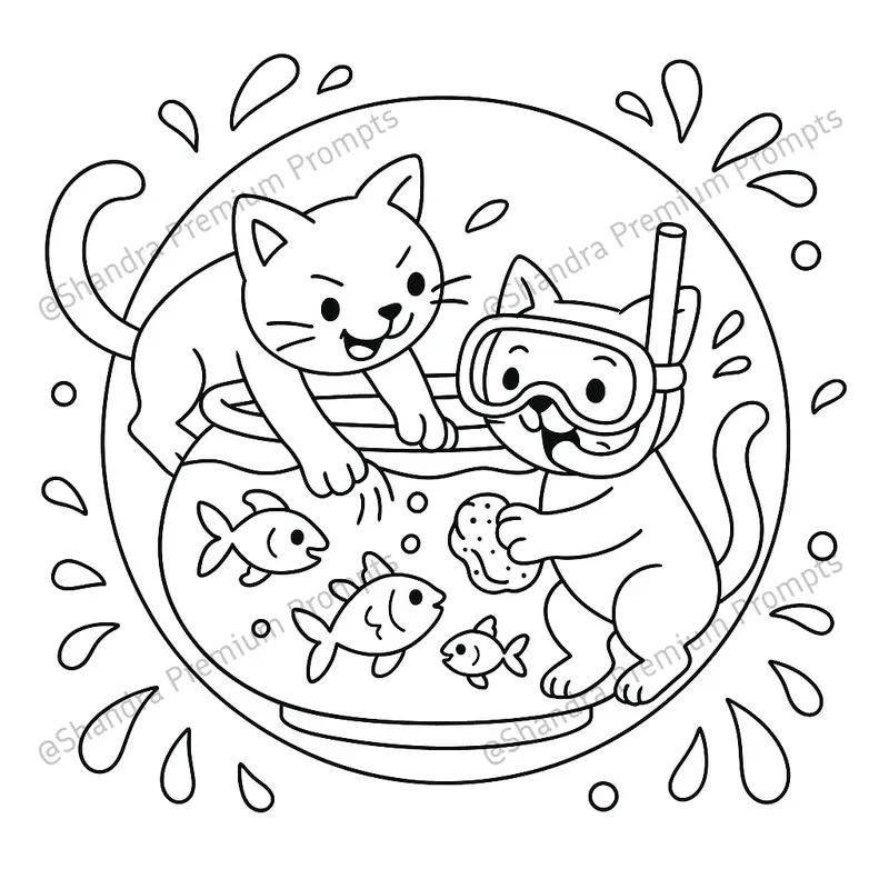 Naughty Cats Coloring Book Pages ChatGPT Image Prompt PromptBase Naughty Cats Coloring Book Pages ChatGPT Image Prompt PromptBase