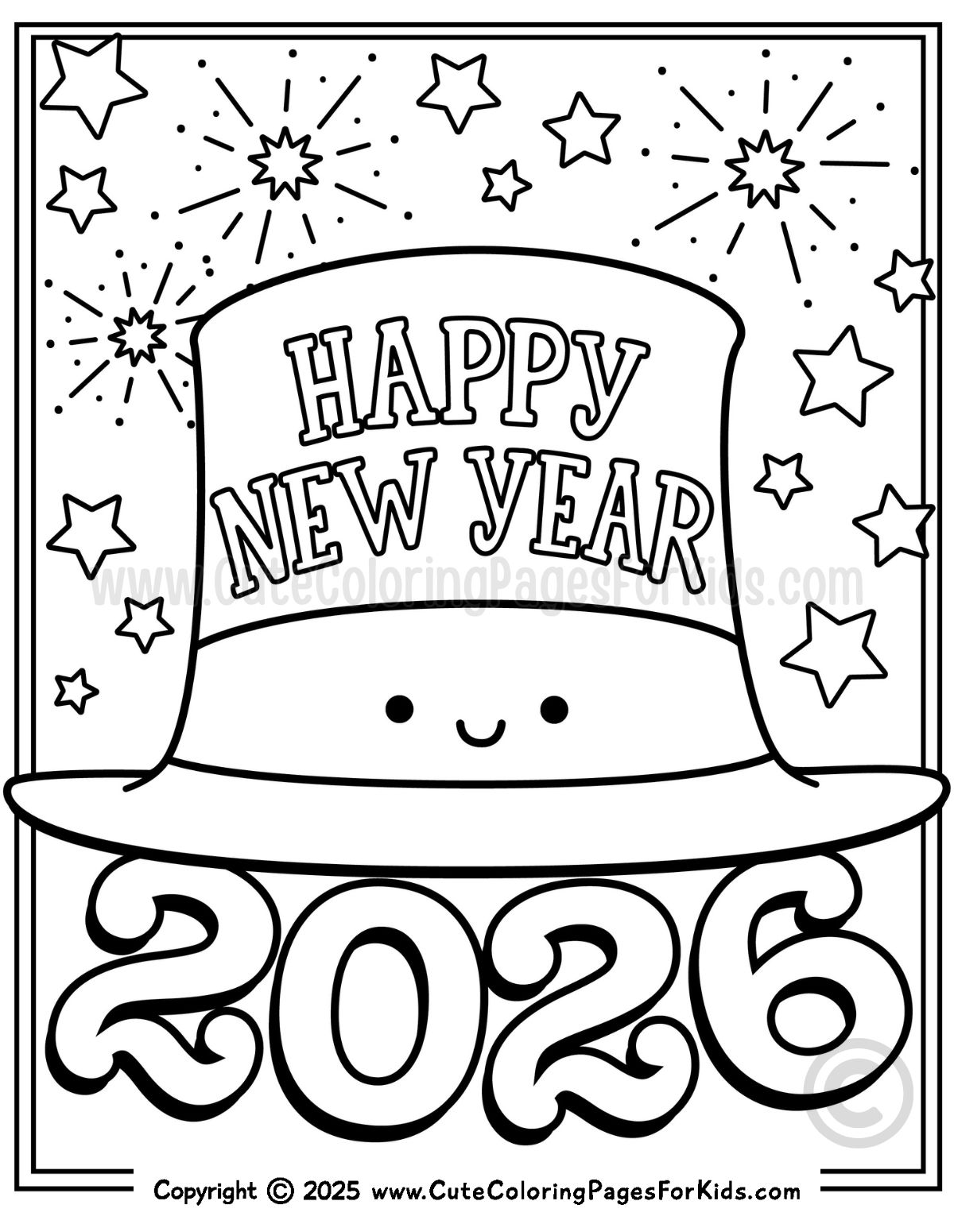 New Year s Coloring Pages Free Printables For 2026 Cute Coloring Pages For Kids New Year s Coloring Pages Free Printables For 2026 Cute Coloring Pages For Kids
