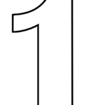 Number 1 Coloring Page Free Printable