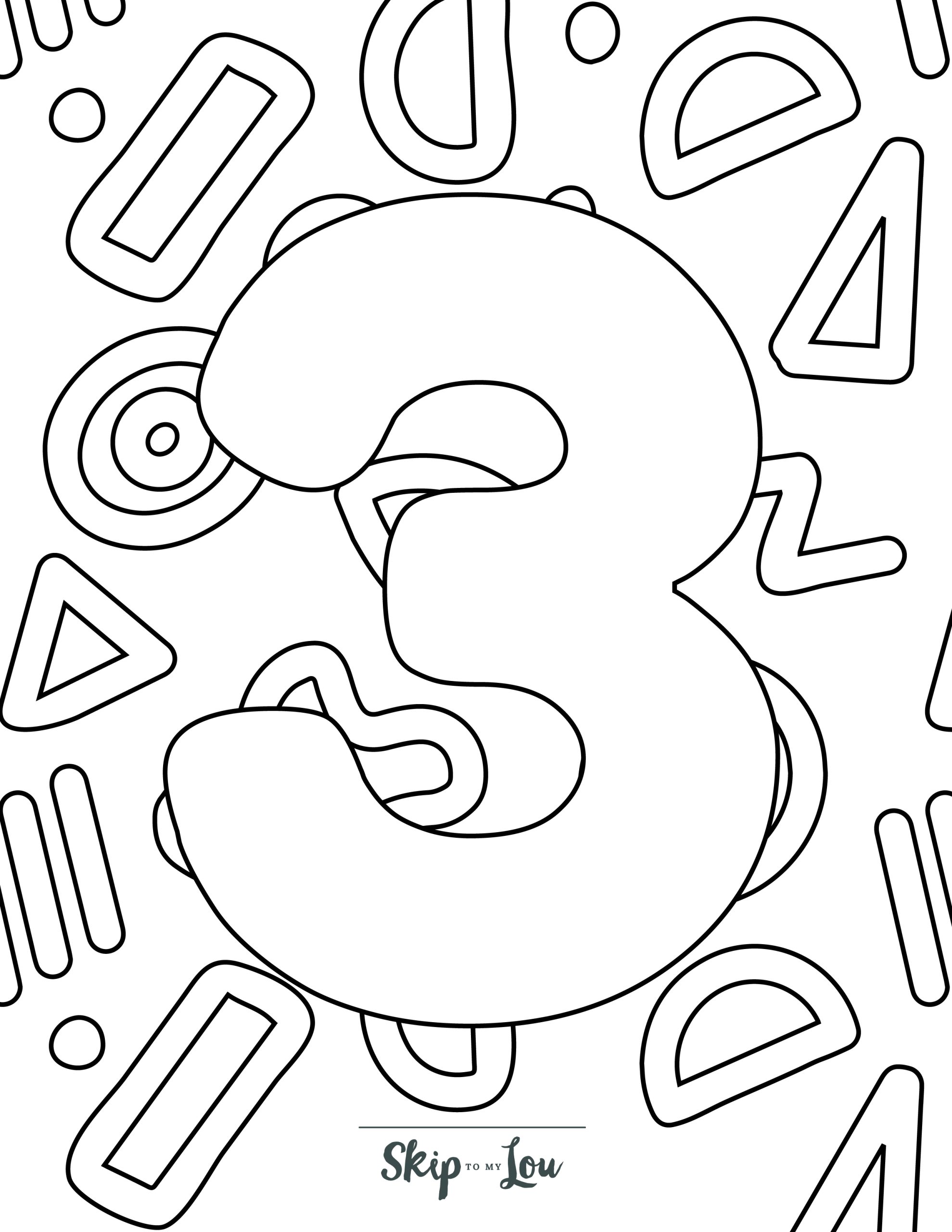 Number Coloring Pages Free Printable PDF For Kids Number Coloring Pages Free Printable PDF For Kids