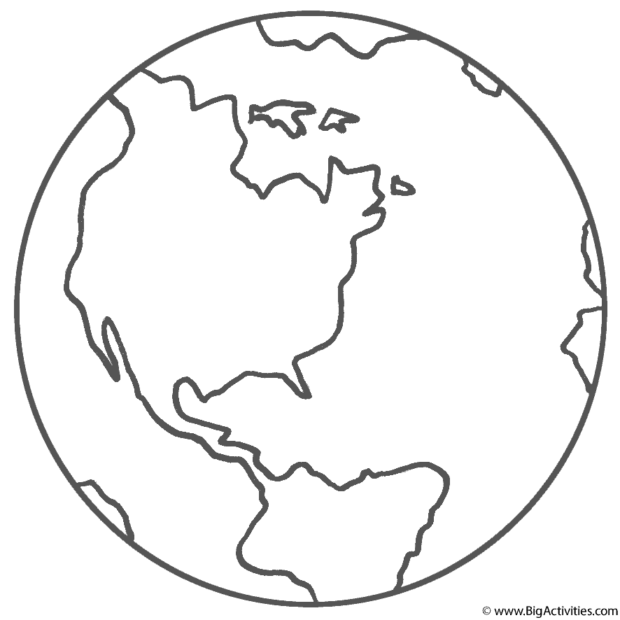 Planet Earth Coloring Page Space Planet Earth Coloring Page Space