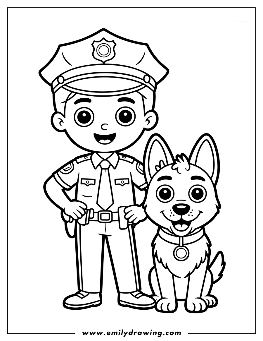 coloring pages of policeman coloring pages of policeman