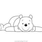 Pooh Bear Smiling Coloring Page For Kids Free Winnie The Pooh Printable Coloring Pages Online For Kids ColoringPages101 Coloring Pages For Kids