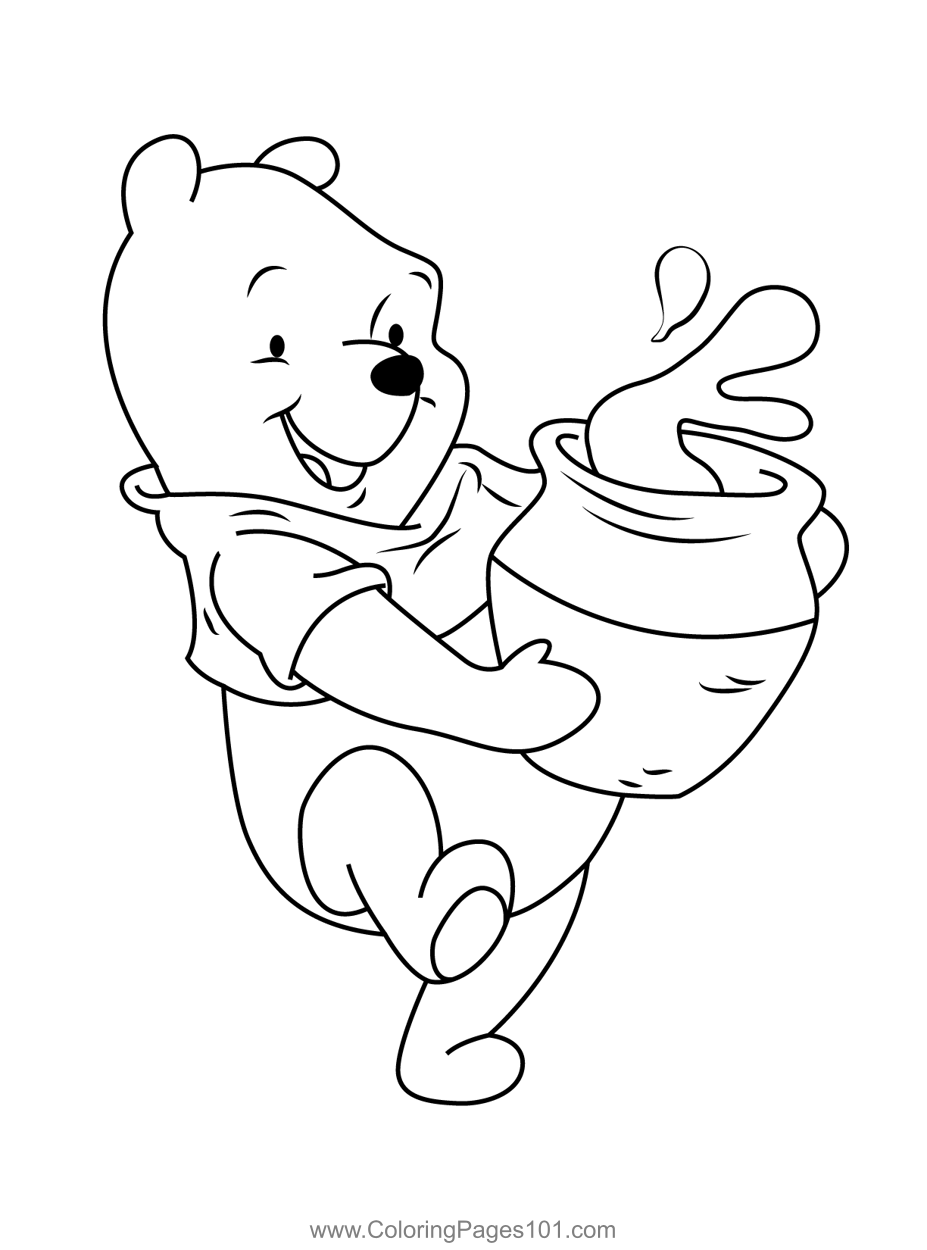 winnie the pooh coloring page winnie the pooh coloring page
