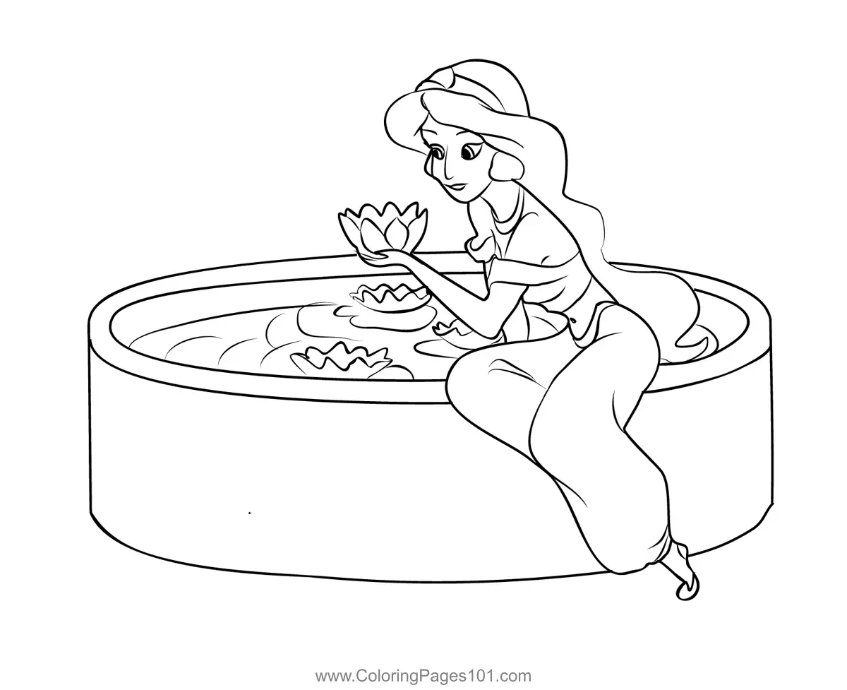 princess jasmine coloring page princess jasmine coloring page