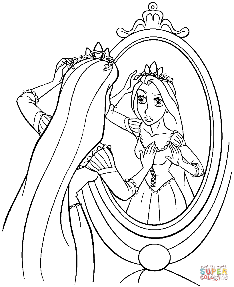 rapunzel princess coloring pages rapunzel princess coloring pages