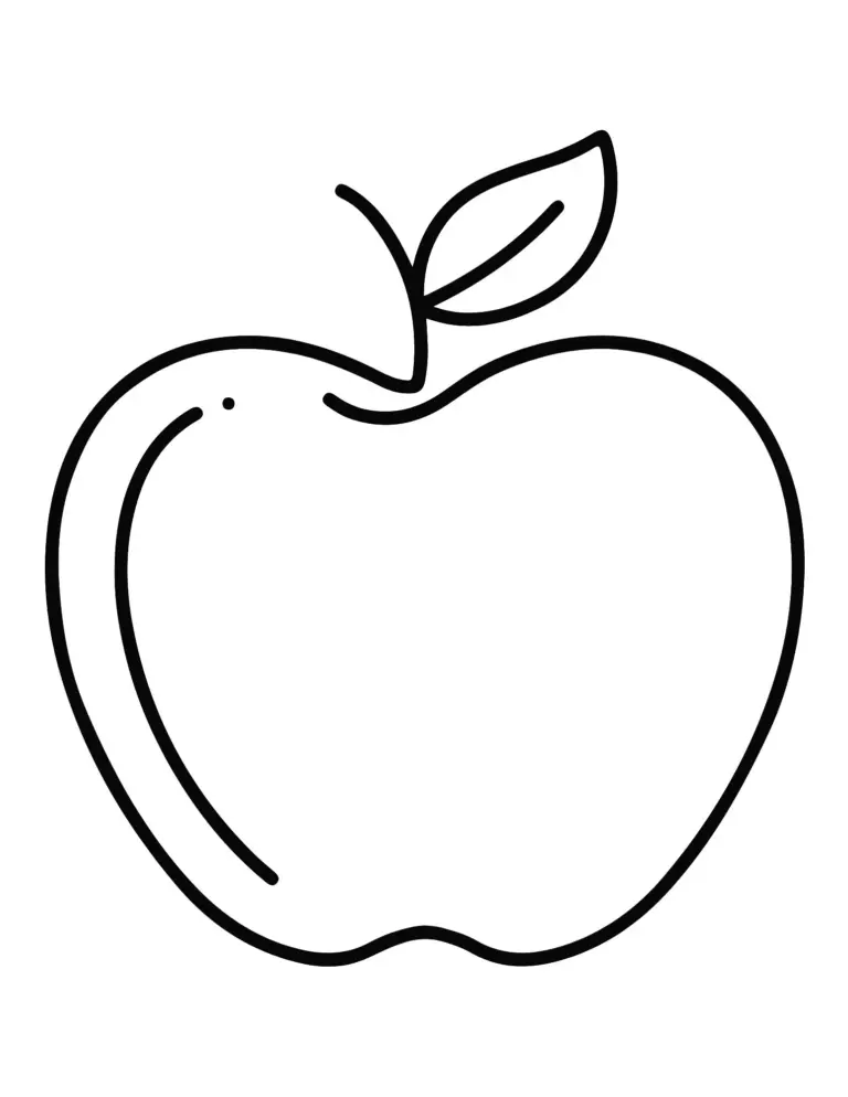 Printable Apple Coloring Page Fall Printable Color Sheet Toddler Coloring Sheet Indoor Activity For Toddler Color The Apple Etsy
