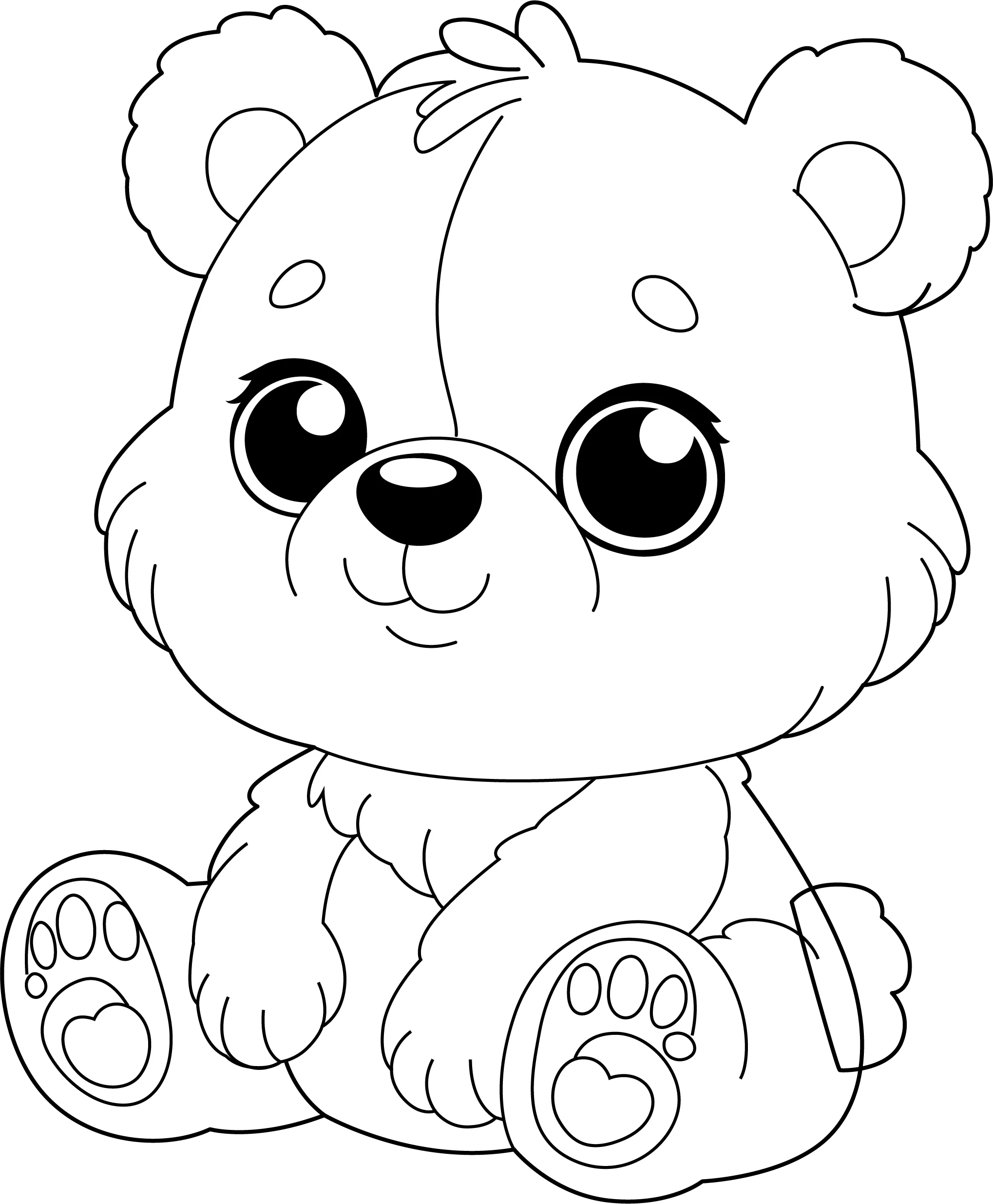 Printable Cute Teddy Bear Coloring Sheet PDF Free Printable Cute Teddy Bear Coloring Sheet PDF Free