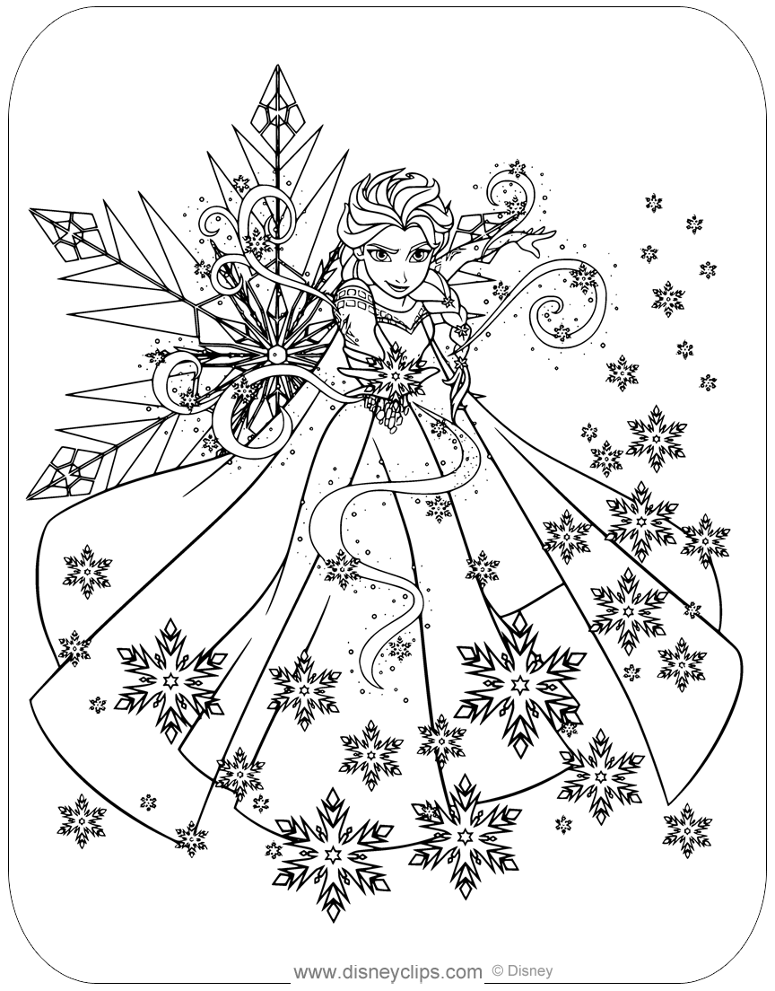 queen elsa coloring page queen elsa coloring page