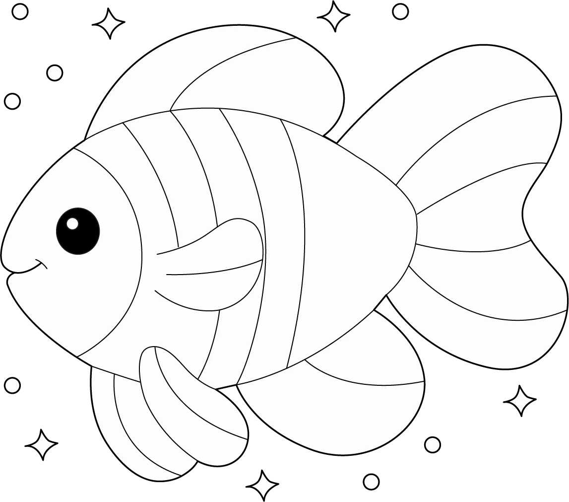 rainbow fish colouring in page rainbow fish colouring in page
