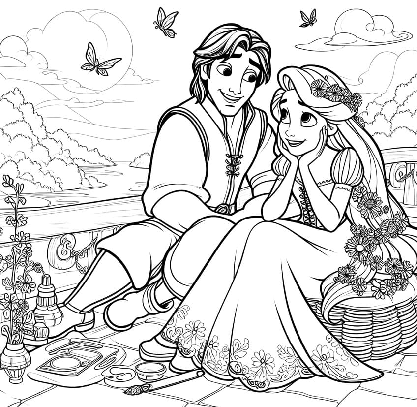 Rapunzel Tangled Coloring Pages 37 Free Sheets Rapunzel Tangled Coloring Pages 37 Free Sheets