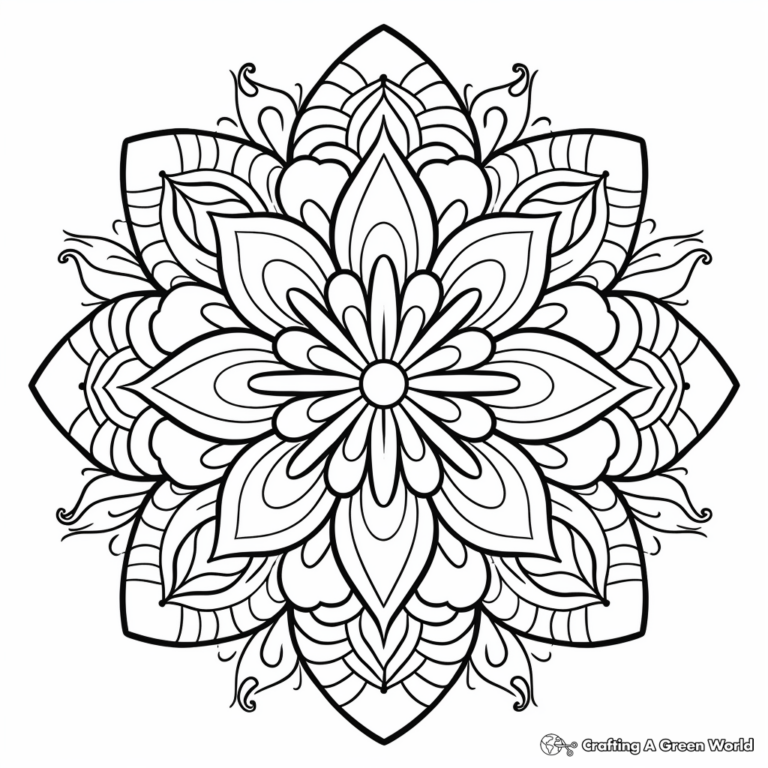 Simple Coloring Pages For Adults Free Printable 
