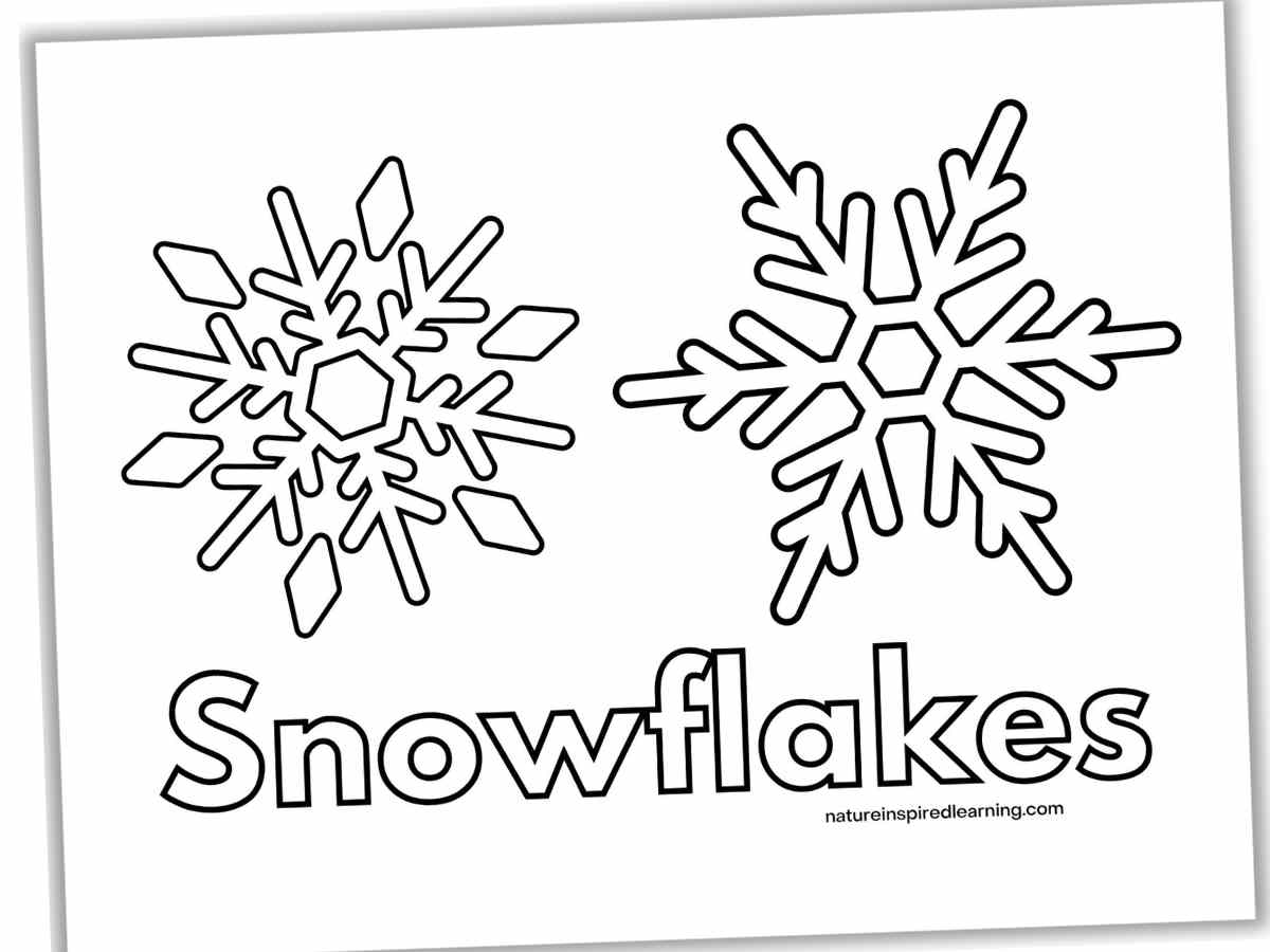coloring pics of snowflakes coloring pics of snowflakes
